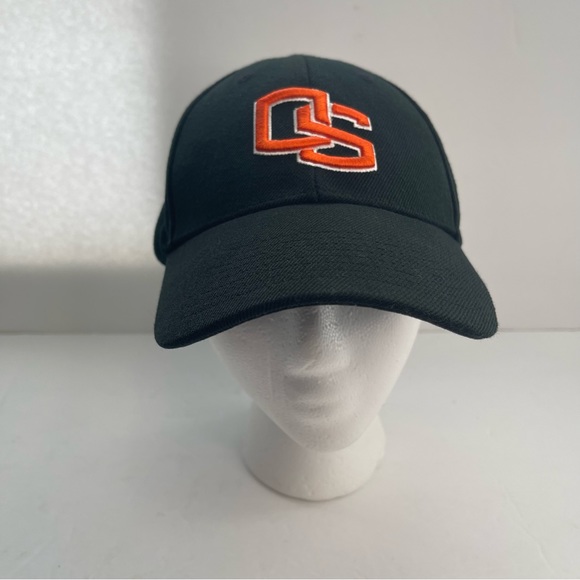 Oregon State Beavers OS Hat Nike Black Orange Hook and Loop Adjustable Back - Picture 5 of 12